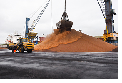 Trafic de biomasse sur le port de Rouen