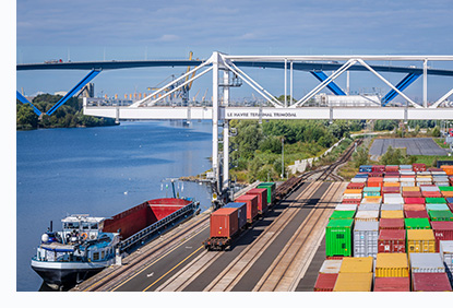 Terminal multimodal du port du Havre
