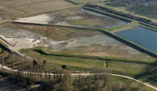 Site de transit de sédiments de dragage